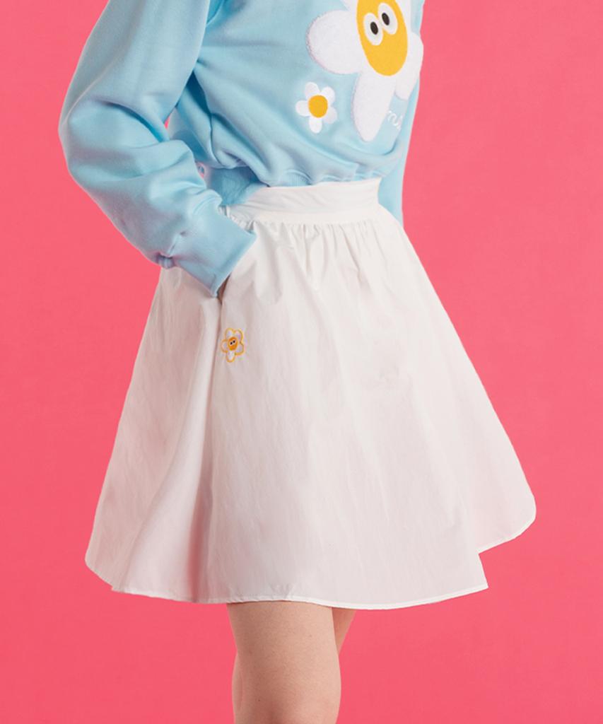 Mackie Lina Flare Skirt White