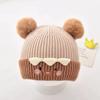 New Autumn and Winter Baby Ear Protection Hat, Warm and Cold Proof Hat, Comfortable Baby Double Ball Soft and Sticky Toe Cap