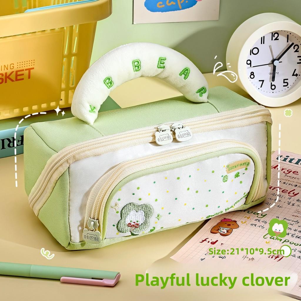 Large Capacity Multilayer Water Resistant Pencil Case For Students And Office Use