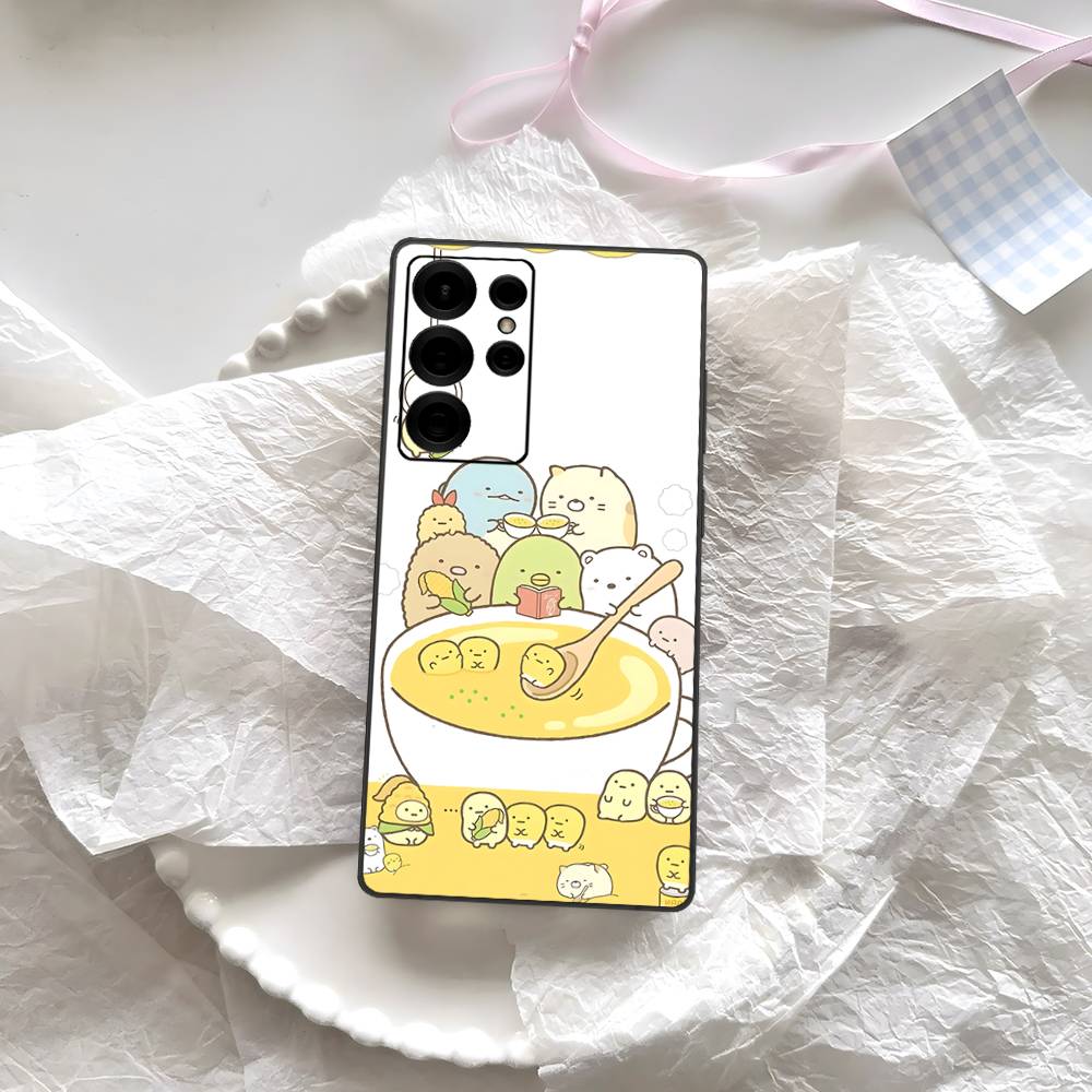 Anime S-Sumikko G-Gurashi Phone Case For Samsung S 24 fe 25 Ultra plus 20 lite 21 30 22 23 24 22 Ultra 5G Fundas