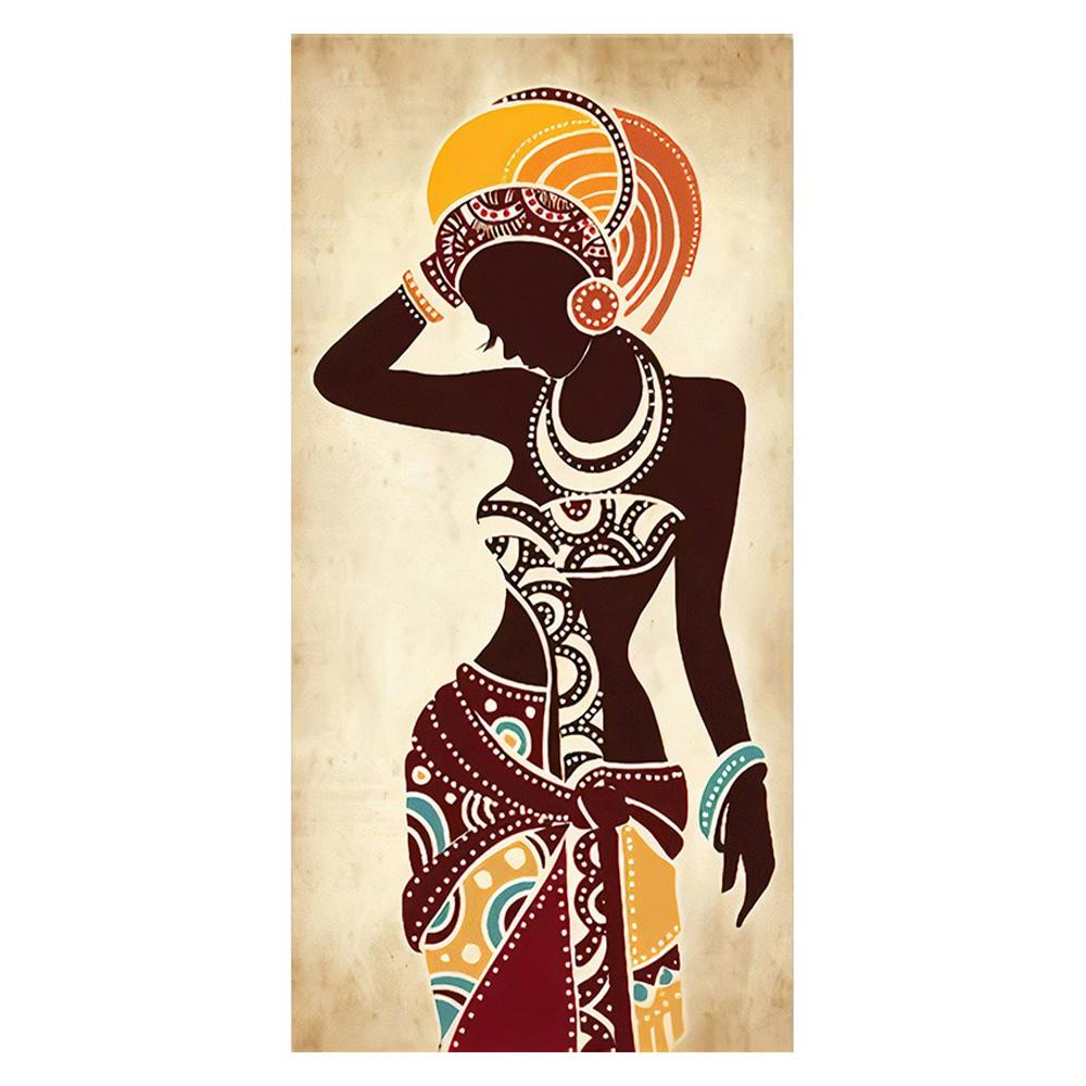 Afrikanische Schwarze Frau Leinwandmalerei Vintage Wandkunst Figuren Drucke Für Wohnzimmer Zuhause Raum Wand Dekorative Bilder
