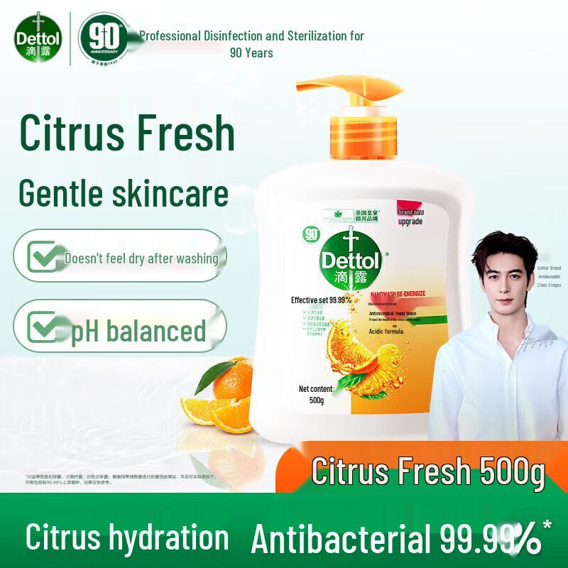 Dettol Healthy Antibacterial Hand Soap, Natural Fresh Scent