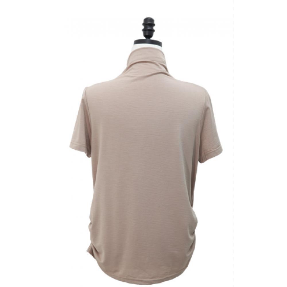 Shiz Madam Cooling Half Polo Shirring Tee T57538