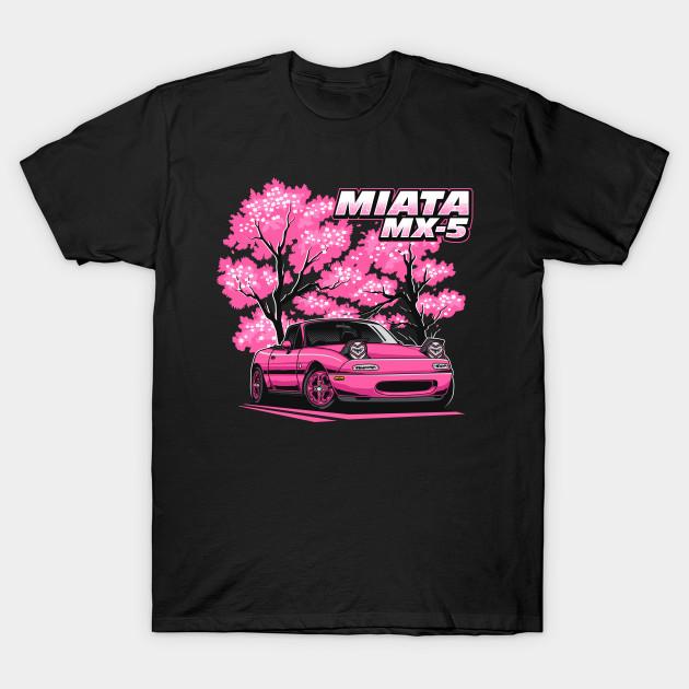 

Men Black Print T-shirt Miata Mx5 No-Cut Transfer Paper Print Cotton Tshirt M чорний