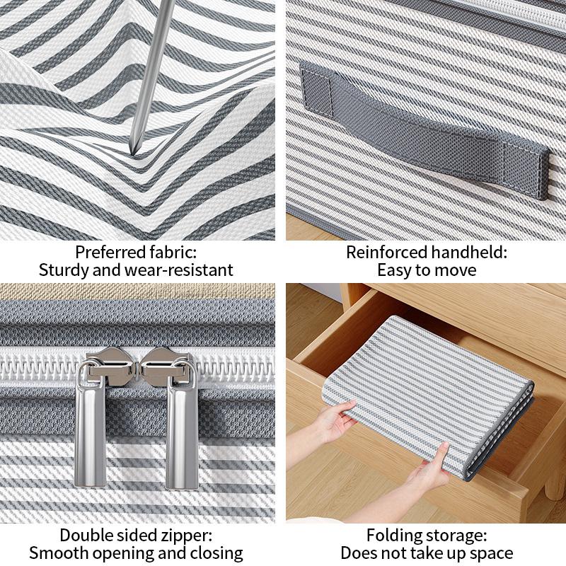 Large Bed Bottom Storage Box Foldable Clothing Quilt Storage Bag Household Dust and Moisture Bedroom Toy Sundries Organizing Bag