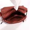Vattentät Nylon Crossbody-väska med Flera Fickor Casual Axelväska för Kvinnor