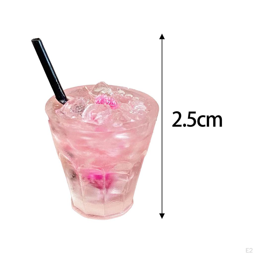 1:6 1:8 1:12 Resin Miniature Cocktail Cup Doll Food Kitchen Accessory