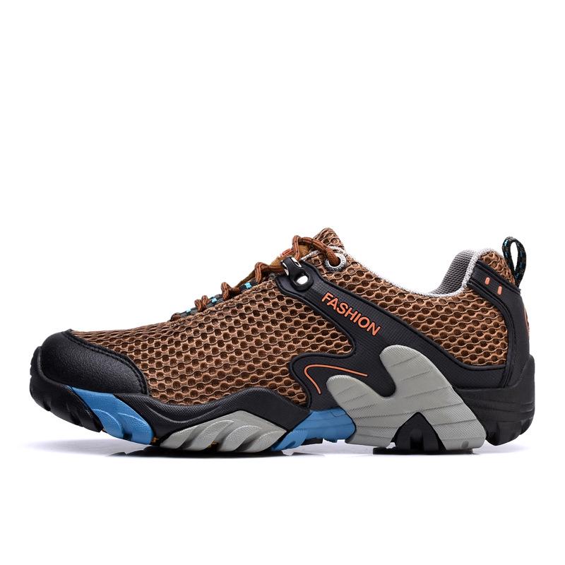 

Большие размеры весенне-летних сетчатых кроссовок, мужская спортивная повседневная обувь, альпинистская сетчатая обувь для активного отдыха, дышащая спортивная сетчатая обувь 46 кофейный