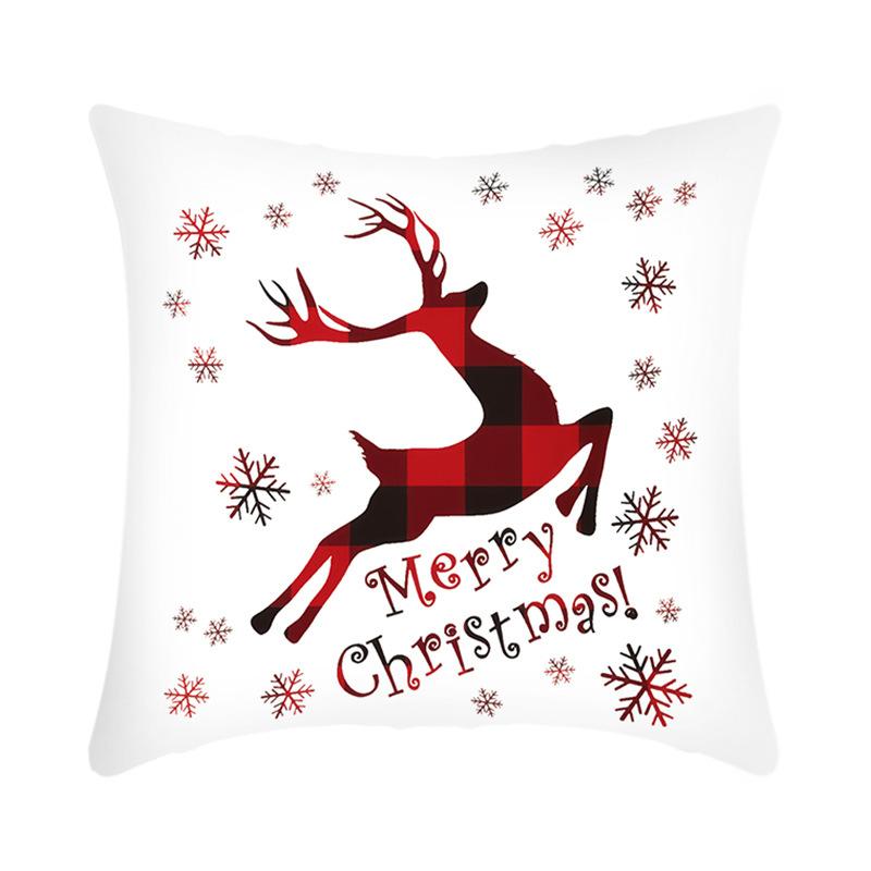 

Рождественская наволочка-подушка для прикроватной тумбочки, офисная наволочка для подушки для сна, наволочка из короткого плюша с принтом 45X45 (without core)