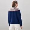 Women's Fair Isle Jacquard Wool Cardigan
