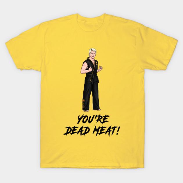 

Men Black Print T-shirt You Re Dead Meat! No-Cut Transfer Paper Print Cotton Tshirt 2XL жовтий