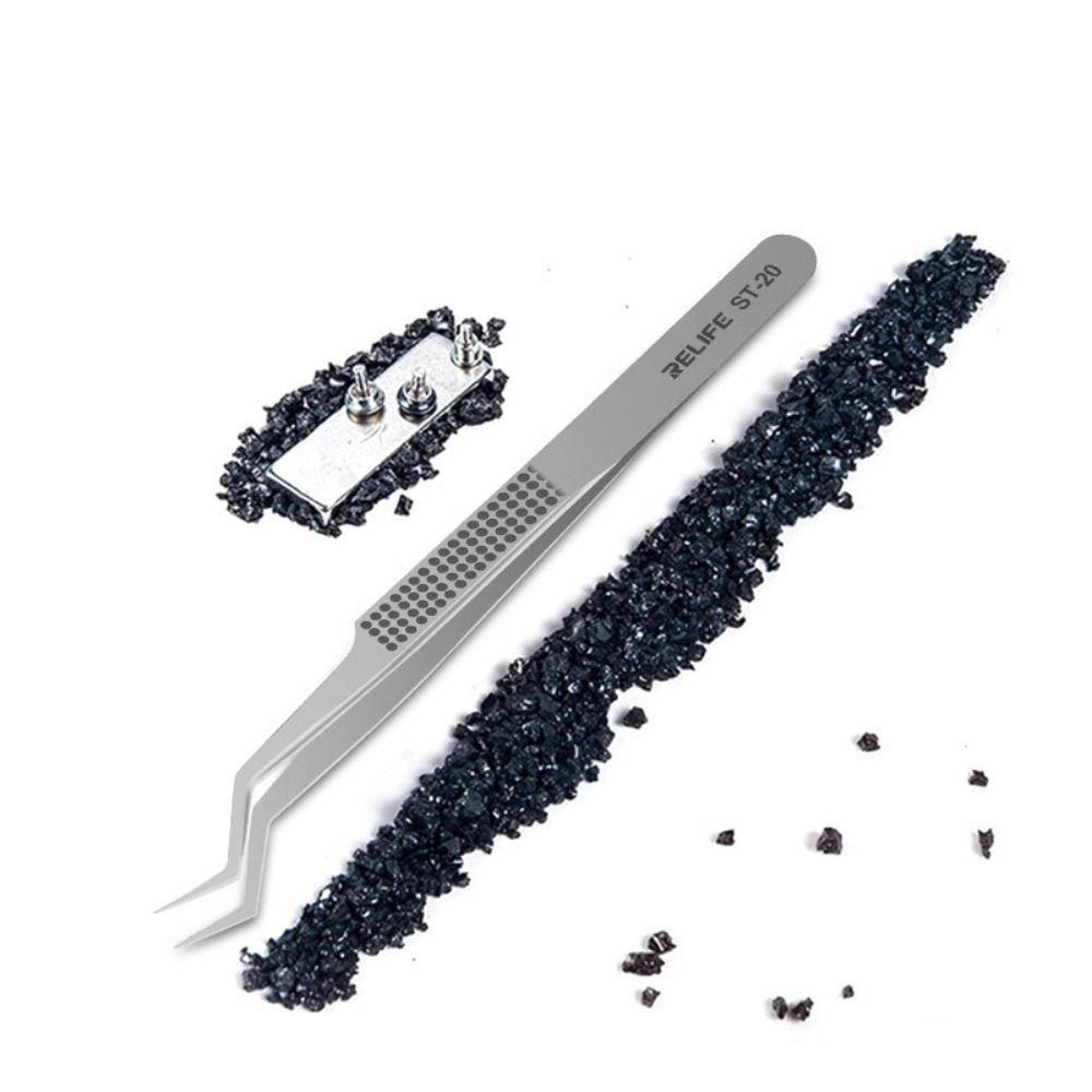 

Пинцеты с изогнутыми кончиками для позиционирования чипов серебряный