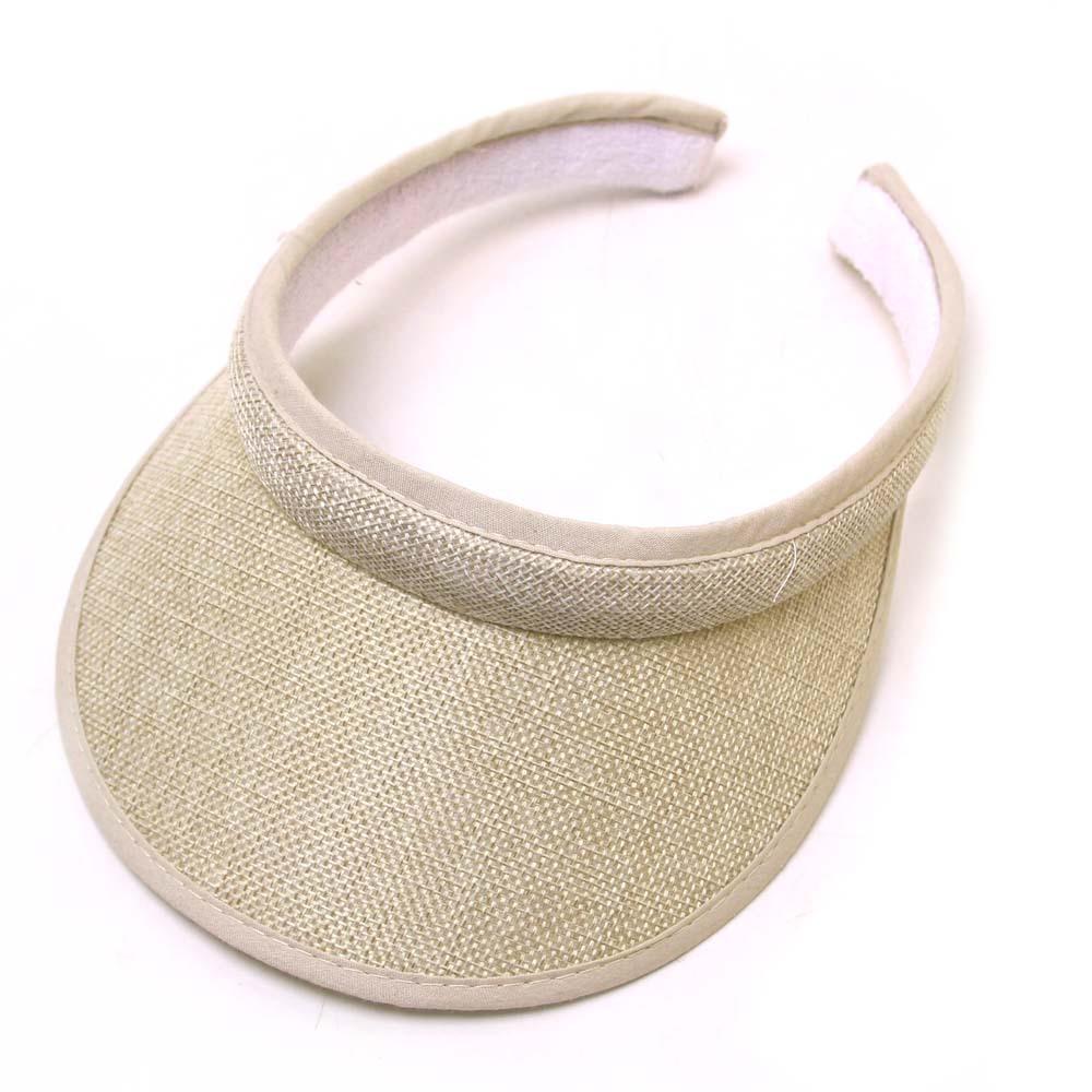 Clip On Womens Sun Visor Ladies Hat Cotton Clip On Sun Visor Tennis Golf Beach