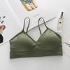 Strappy Seamless Women's Camisole Bandeau with Chest Pads