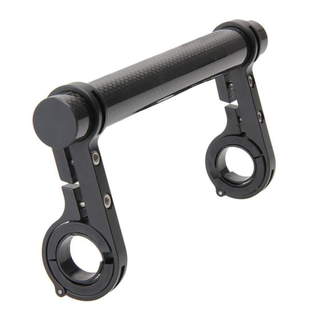 Bike Handlebar Extender Strong Clamping Force Black Bike Extension Frame for 30mm Horizontal