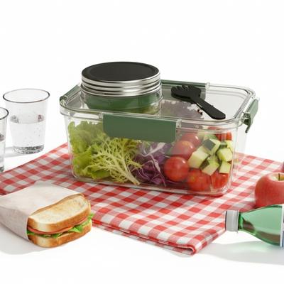 Boîte à Bento avec Couvercle Pot à Salade Portable pour Voyage et Outil de Cuisine Utilisation École Camping