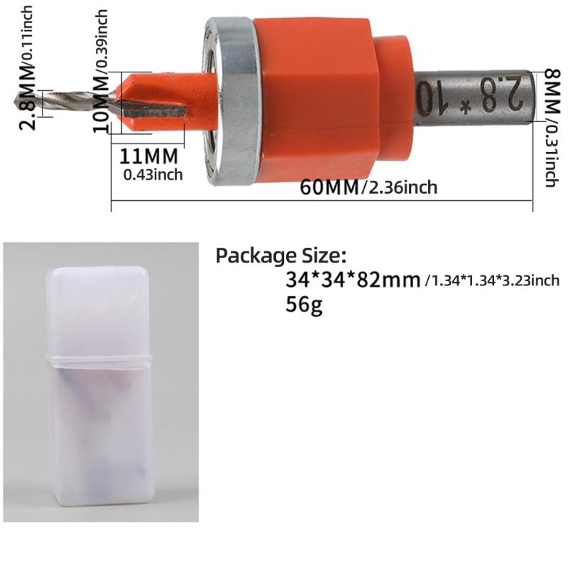 Adjustable Countersink Drill Bit Set Fit for Professional Woodworking Precisions Screw Installation Tool with Depth Stop