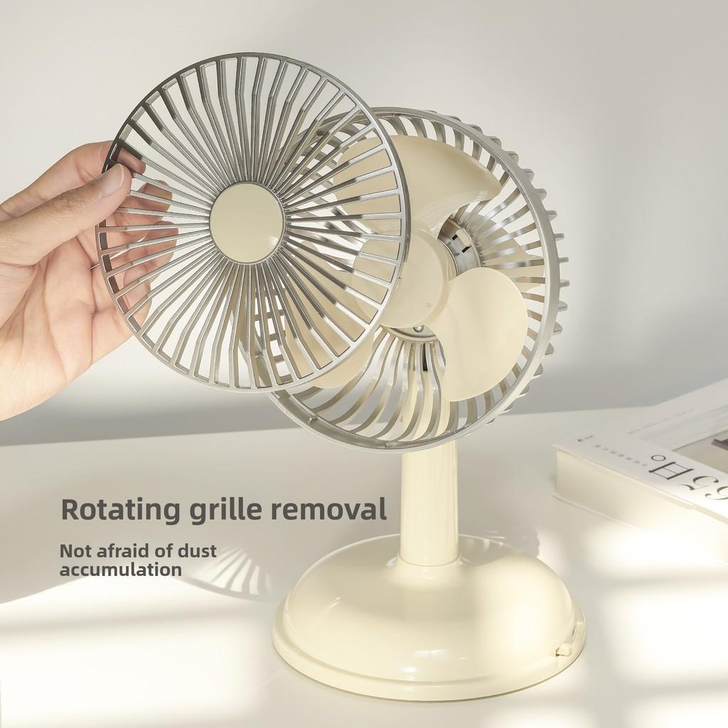 Classic Portable Usb Fan For Office And Dorm With 3speed Settings And Rechargeable Battery