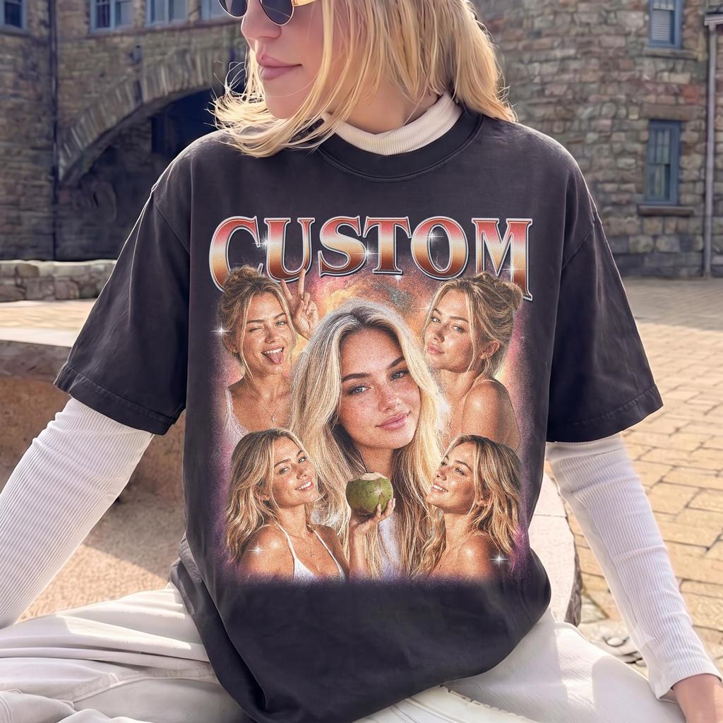 Tričko s koláží vlastních fotografií, Personalizované tričko ve vintage stylu