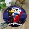 1pc Ladybug (2) Print Round Carpet Chair Round Carpet Suitable for Bedroom Living Room Home Decorative Carpet