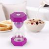 Portable Children Hourglass Home Office Sandglass Sand Clock Timer Gift (Purple 10 Minutes)