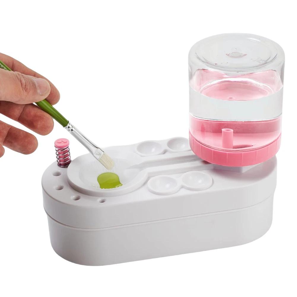 Automatic Water Circulation Paint Brush Cleaning Machine Brush Painting Rinsing Cup Art Tools Cleaning Bucket Pen Washer