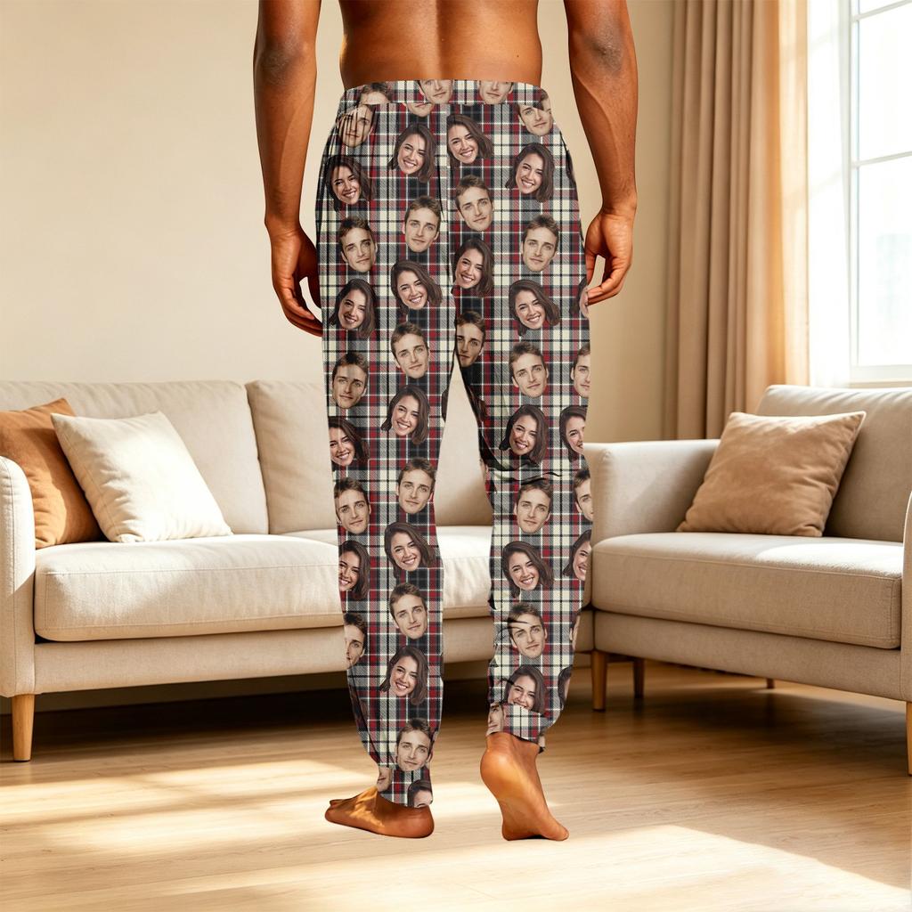 Men's Casual Sleep Pants with Pockets for Home Relaxation