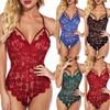 Catsuit In Pizzo Lucido Per Donna - Body Ouvert In Nylon, Lingerie Sexy, Taglia Unica - Foto 2