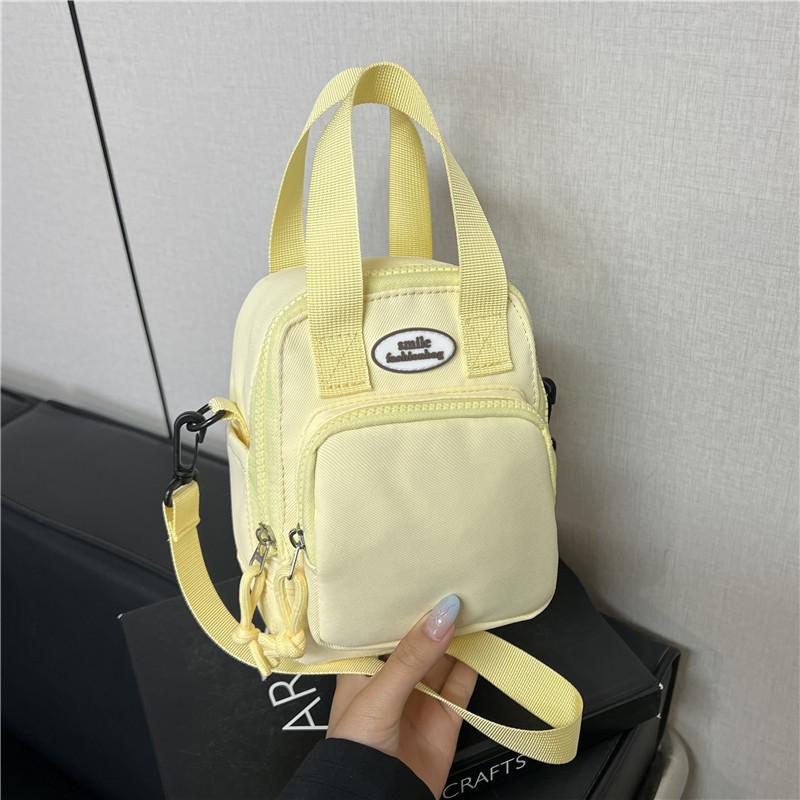 Nylon Girls Cute Crossbody Bag With Zipper Closure For Daily Use