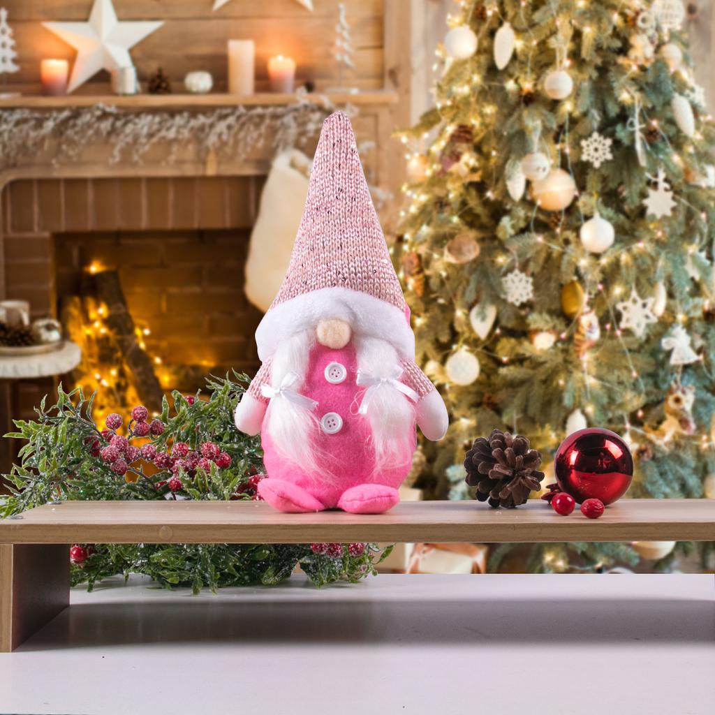 Gray Pink Gnome Christmas Faceless Doll Christmas Decorations 2025 Xmas Ornament Xmas Tree Pendant Navidad Natal New Year 2025