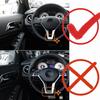 Ruili51 Car Steering Wheel Frame Trim Cover ABS for Mercedes Benz A B C E Cla Cls Gla Glk Class W176 W246 W204 W207