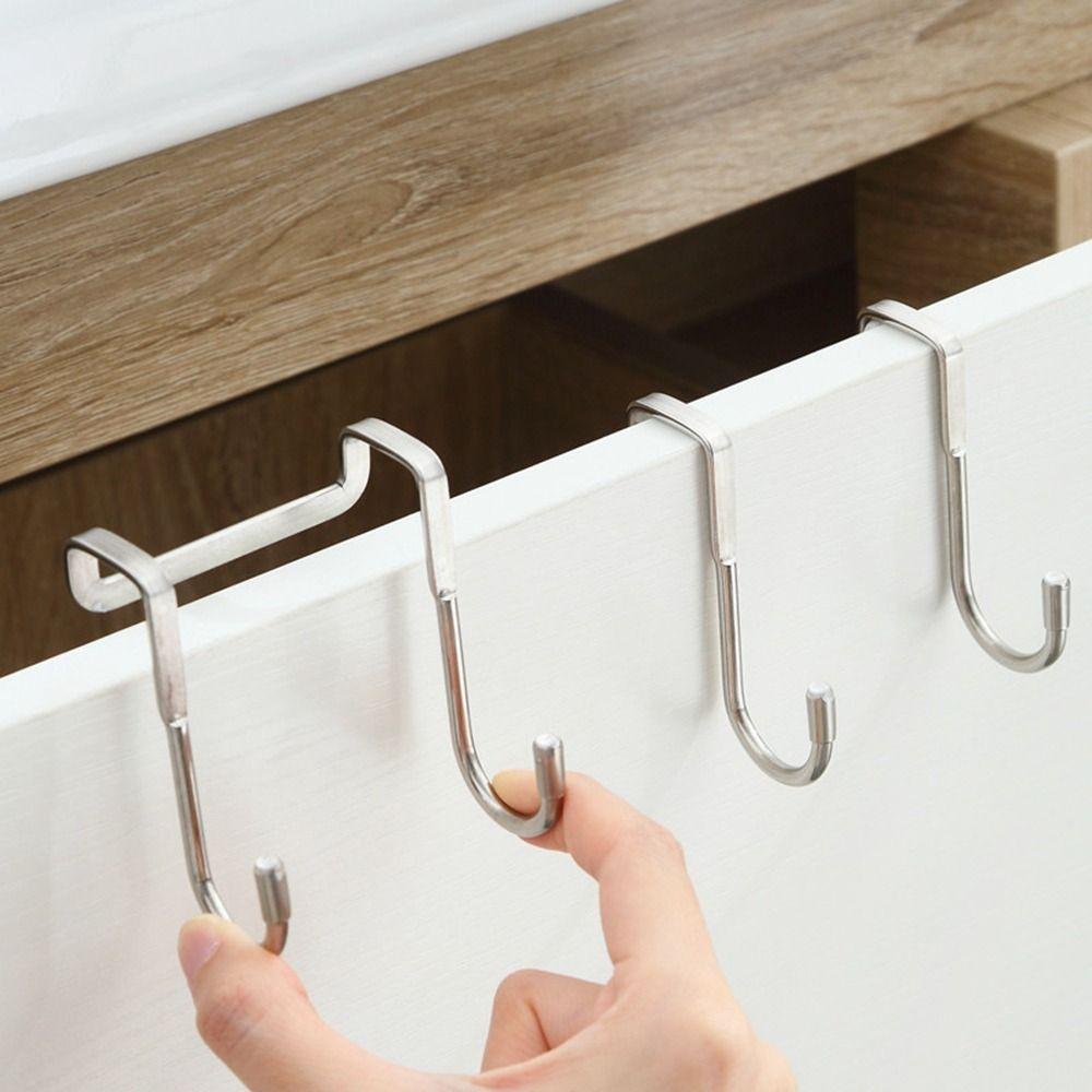 Punching Bathroom Accessories Back Type Door Organizer Hook Storage Hook Storage Hanger Door Hanger