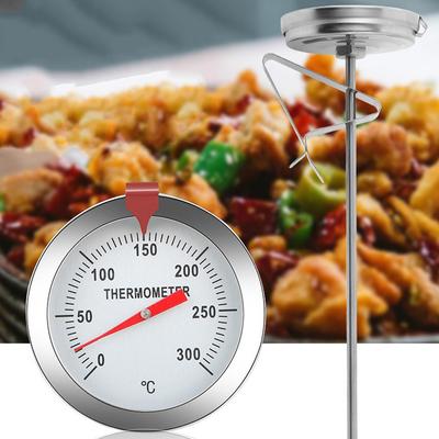 Long Probe Stainless Steel Deep Fryer Thermometer Convenient Food Frying Gauge