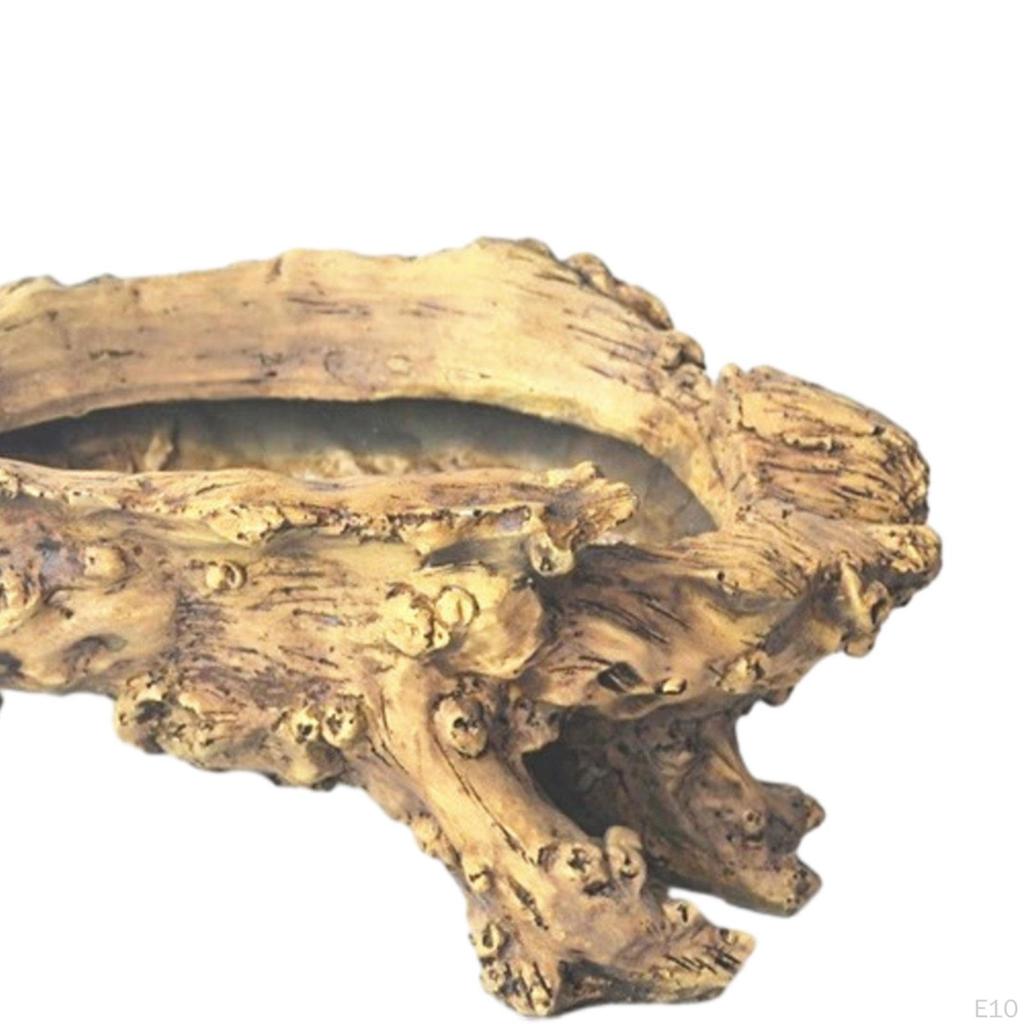 Artificial Driftwood Plante, Resin Flower Pot Container, Irregular for Outdoor