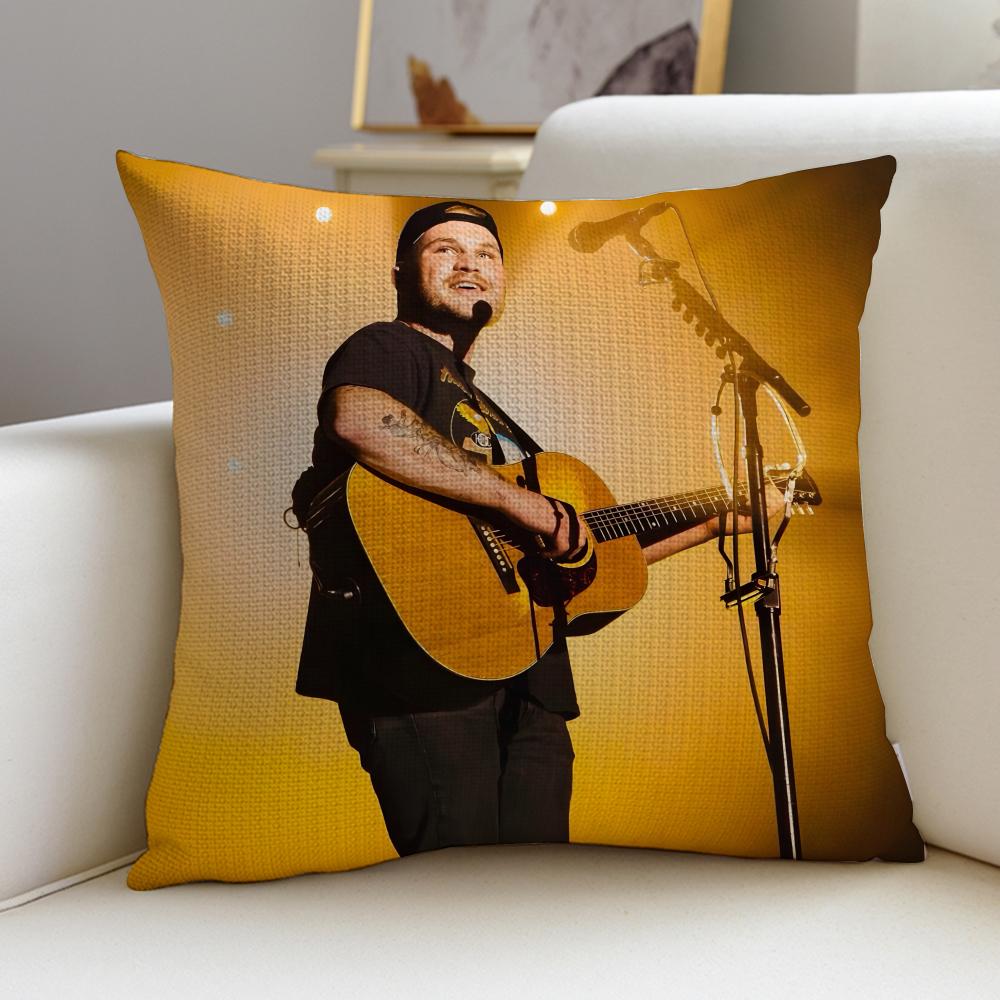 Country ZZach BryanS Cushion Cover Breathable and skinfriendly linen pillowcase square removable and washable cushion