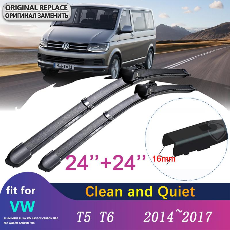 Car Wiper Blade for Volkswagen VW Transporter T5 T6 Caravelle Multivan 2014~2017 Front Windscreen Windshield Wipers Car Goods
