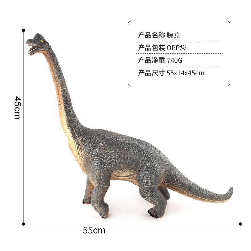 Dinosaur World Vinyl Filled Cotton Press Will Make A Sound Simulation Dinosaur Model Large Ornament Children'S Toy