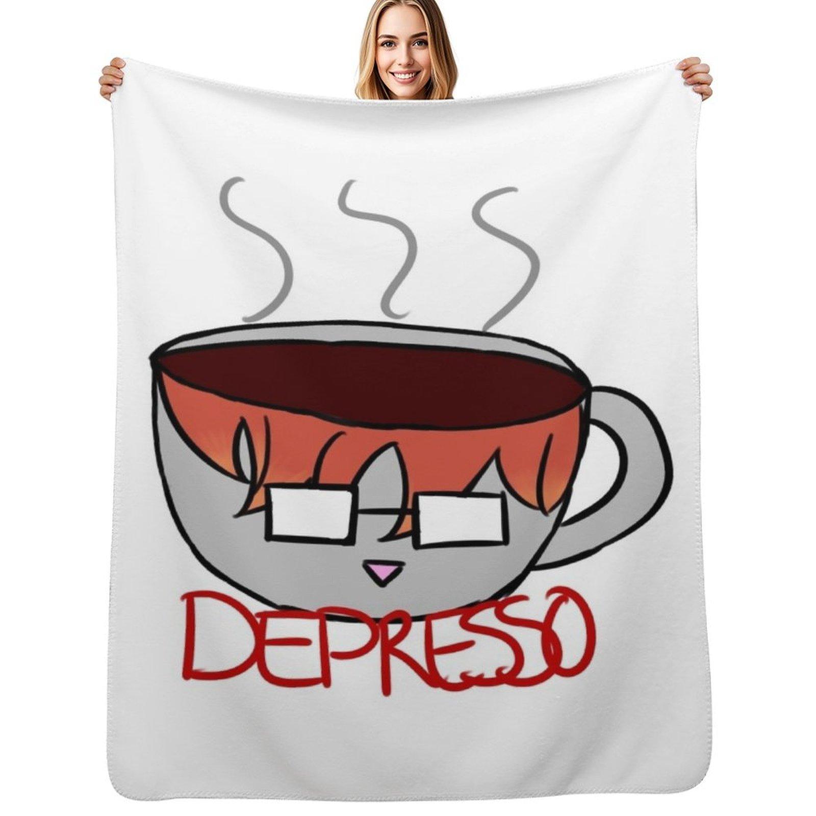 

707 Depresso Throw Blanket Lightweight Cozy Blanket for Bed Sofa 75x100cm