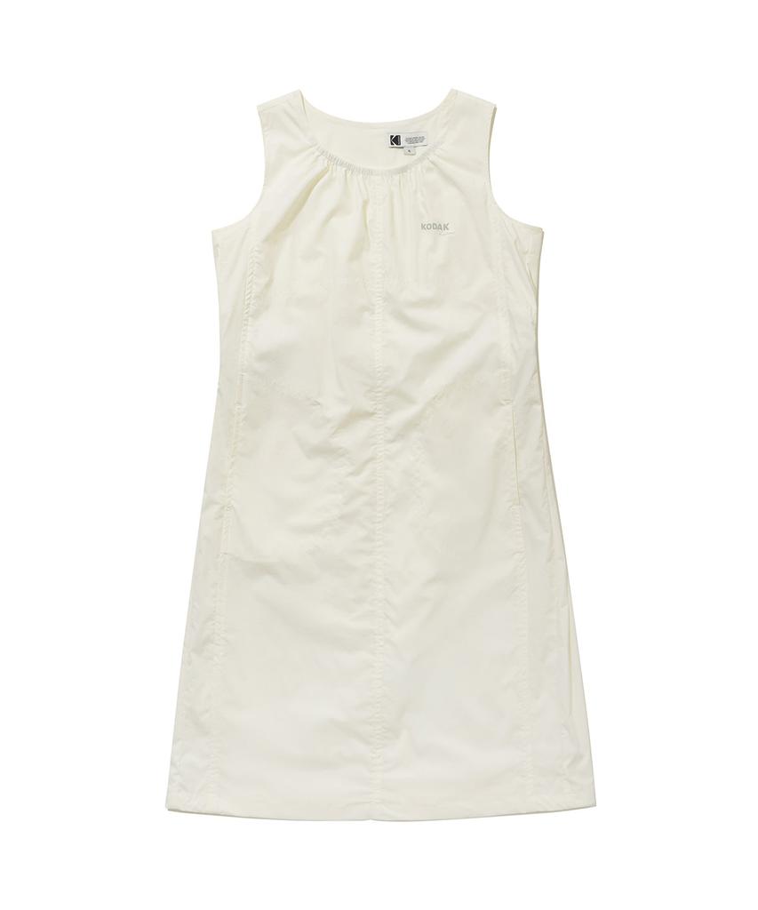 Kodak Round Sleeveless Dress Ivory