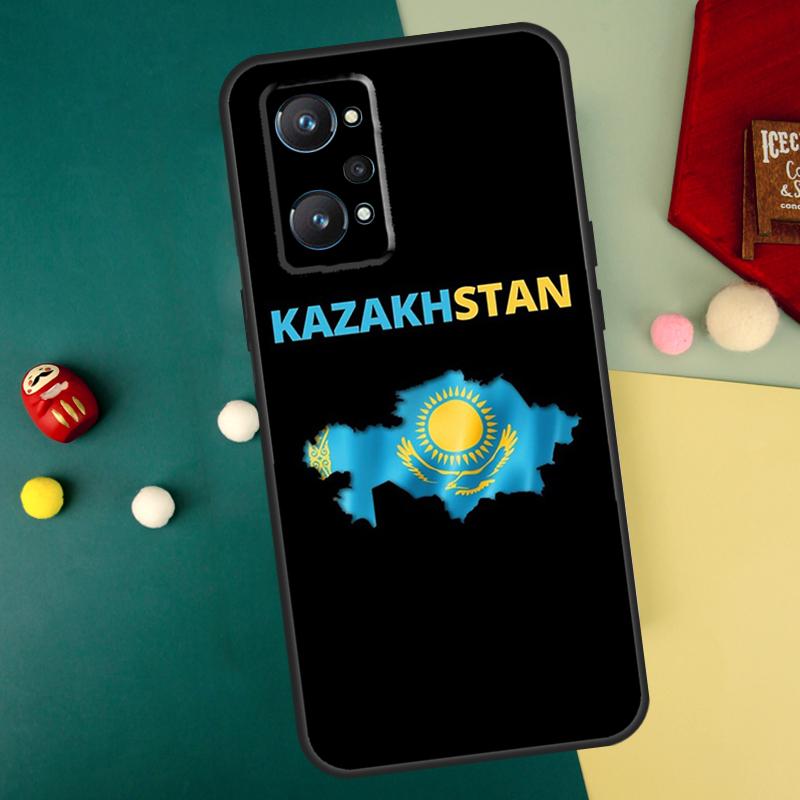 Kazakhstan Flag For Realme 10 11 12 13 14 Pro Plus C67 C65 C63 C61 C55 C53 C51 C35 C71 C75 GT7 15 Pro Case