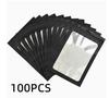 100PCS Plastic Jewelry Packaging Bags with Clear Window Resealable Zip Lock Pouches for Small Item Storage 10 5x15cm Stand Up Pouches