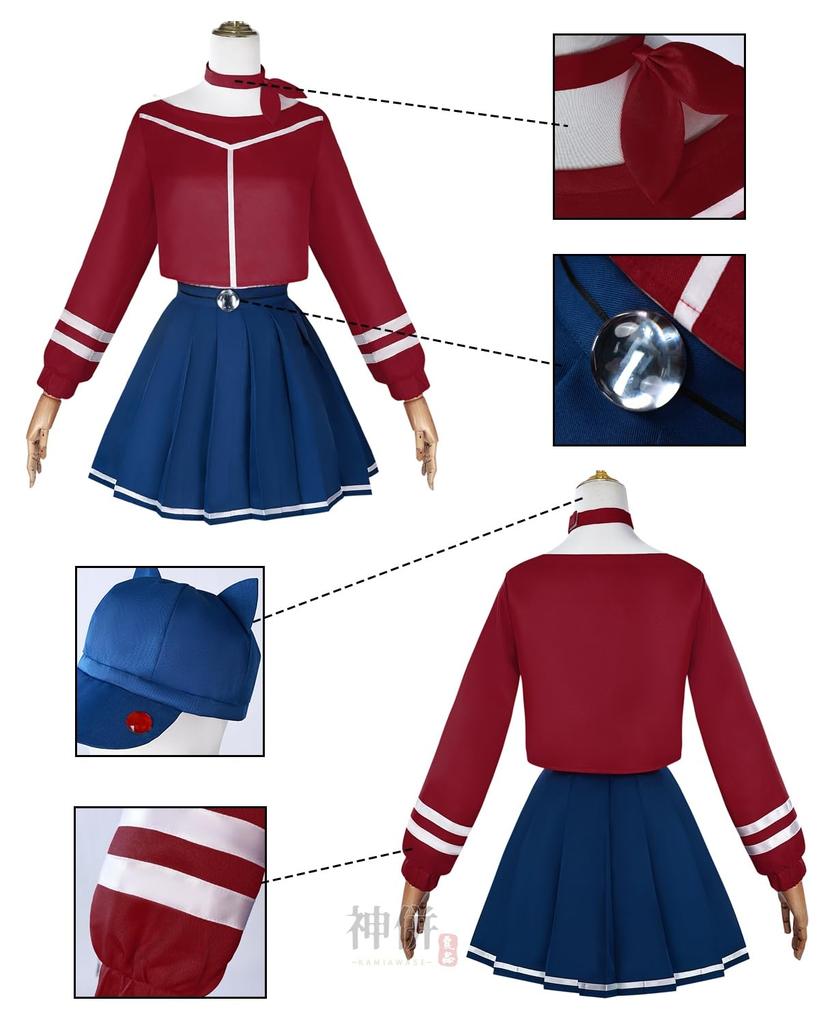 Cappy Cosplay Costume with Cool Adult School Event Stage Outfit with Size [Excellent Quality] Wig, Mita, Costume, Festival, Costume, (Cappy Wig, M)