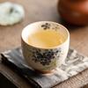Janpanese Ceramic Tea Cup Kung Fu Tea Set Household Personal Cup Portable Hand Painted Flower Master Cup Teaware Accessories