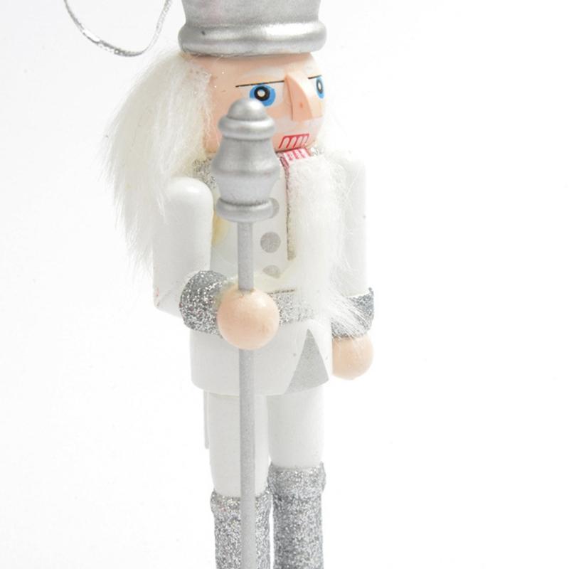 Multipurpose Christmas Nutcrackers Soldiers Sturdy Wood Figures for Seasonal Fireplaces Embellishment Home Decoration