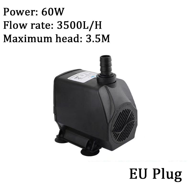 Ultra Quiet Water Pump Mini AC220V Brushless Motor Submersible Aquarium Water Pump Adapter Pond Fountain for Fish Tank Garden