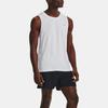 Under Armour Solid Color Crew Neck Sleeveless Running Vest Men Tops White 1376994-100