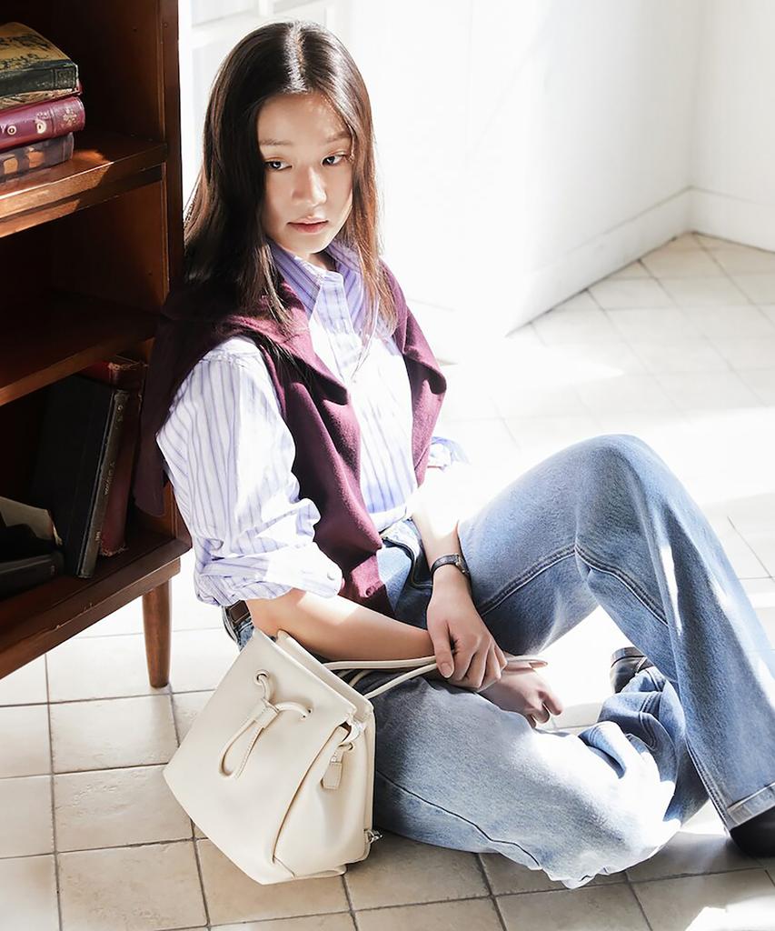 Beanpole Accessory Less Bag_3 Small Leather Backpack Ivory