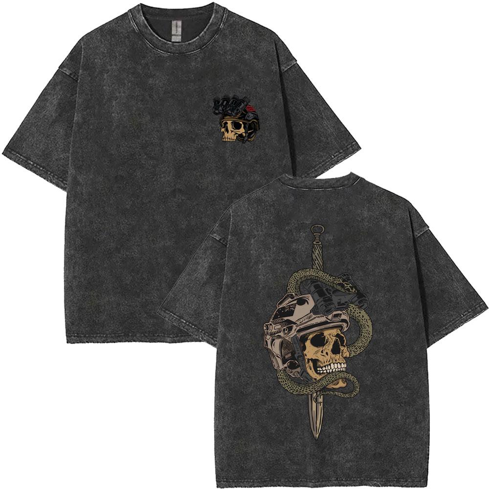 Forward Observations Group Vintage Washed Tshirt Men Women Fashion Oversized Short Sleeve Male Casual High Quality Cotton Tees