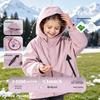 Disney Girls' Winter 3-in-1 Fleece-Lined Hooded Jacket