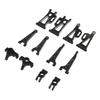 RC Car Suspension Arm Aluminum Alloy Front Rear Suspension Arm Steering Cup Rear Axle Holder Set Upgraded Parts for MJX 14210 14209 1Celsius14 RC Car